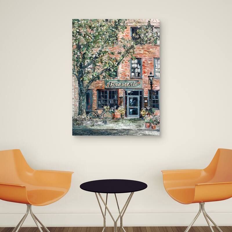 Brasserie by Studio Arts Canvas Art Print