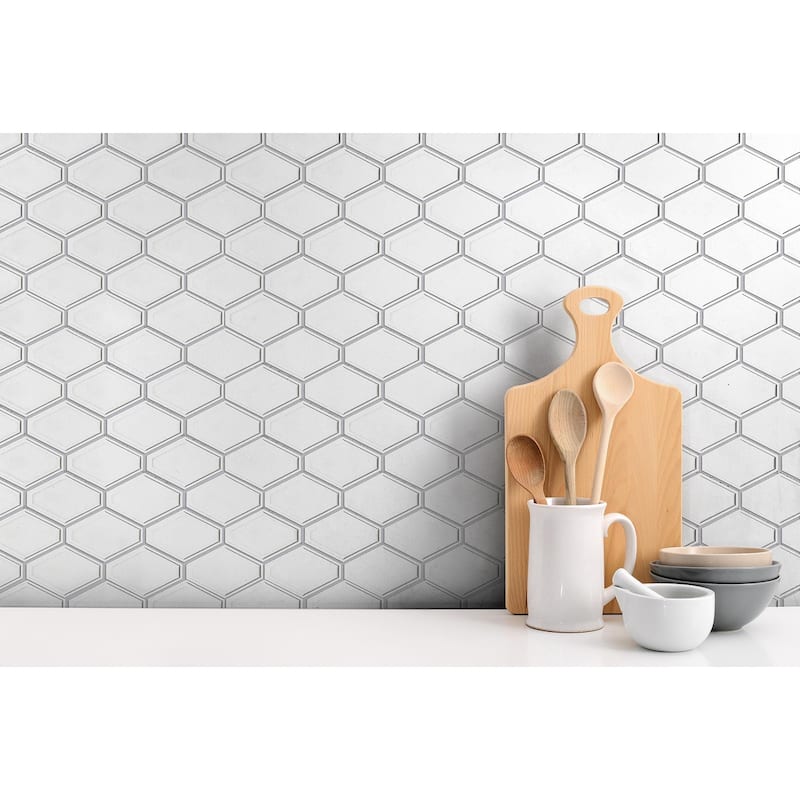 Century Clipped Diamond Porcelain Mosaic Tile