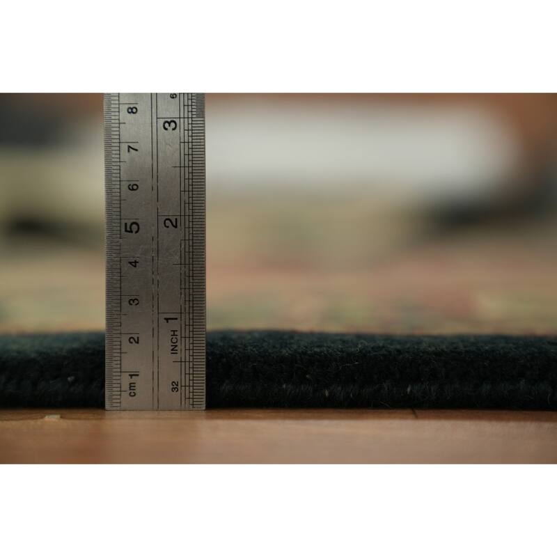 Hand Knotted Oriental 100% Wool Carpet Traditional All-Over Red Tabriz Area Rug - 9' 3'' X 6' 1''