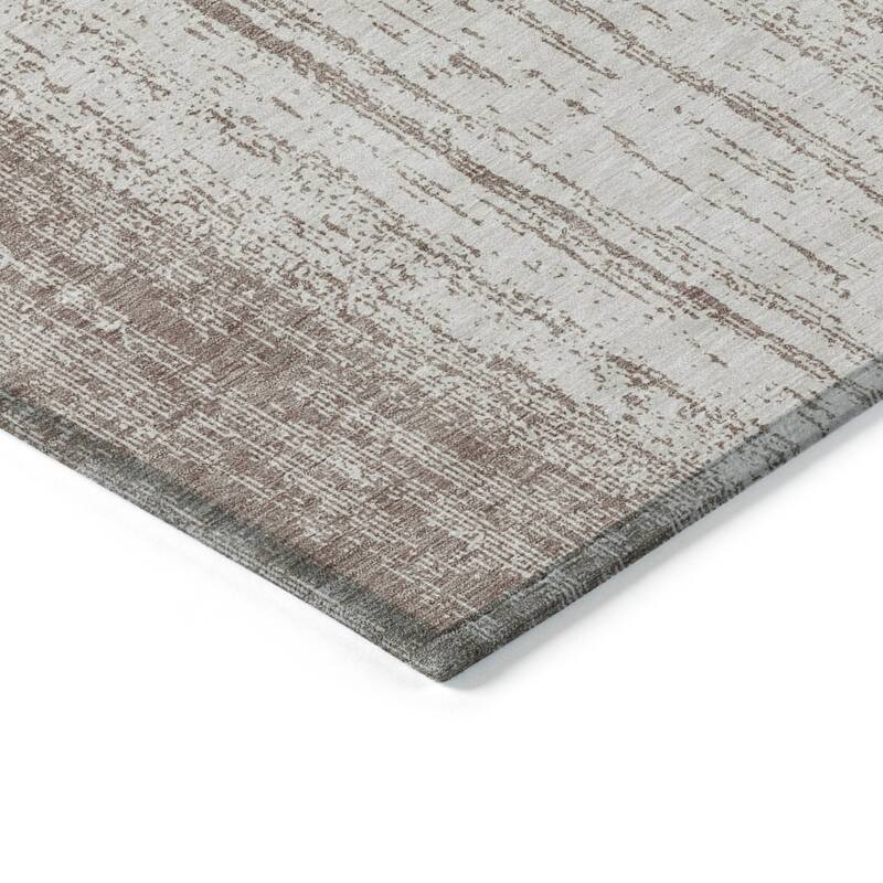 Machine Washable Indoor/ Outdoor Chantille Stripes Ombre Rug