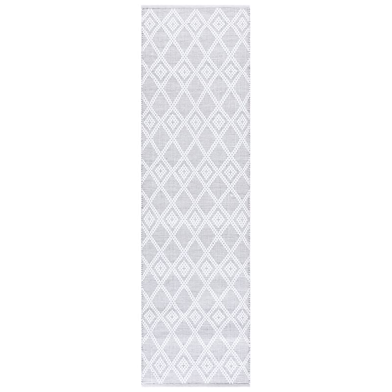SAFAVIEH Handmade Montauk Grita Contemporary Cotton Rug - 2'3" x 8' Runner - Ivory/Brown