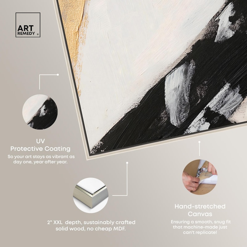 Weight of Black I Canvas Set of 2 by Art Remedy