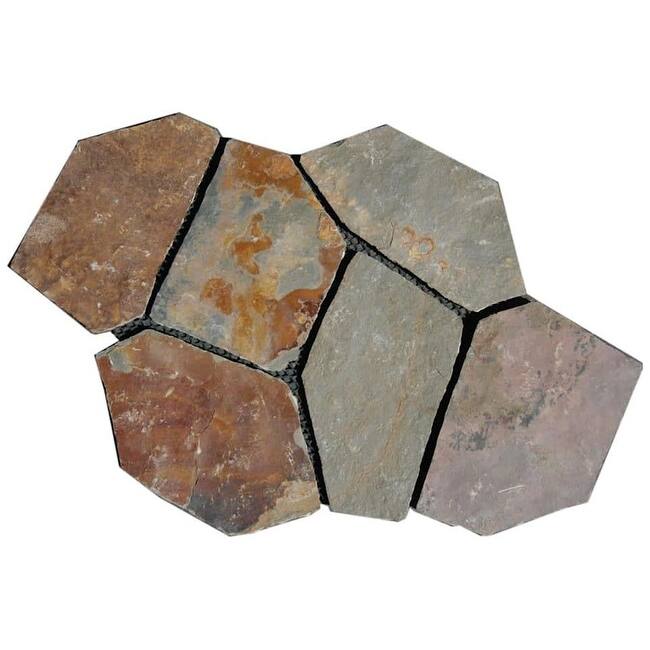 Ackland AKLFSN-EA 18 in. x 24 in. x 0.6 in. Mesh Random Slate - Sierra Gold