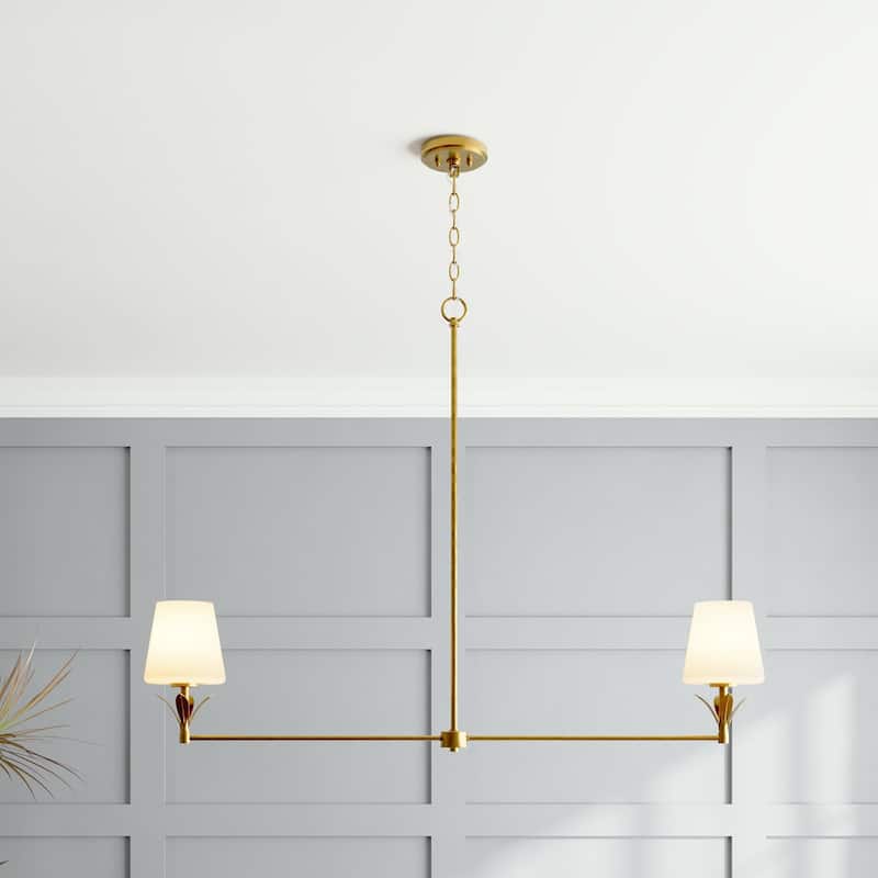 Acroma 2 - Light Dimmable Linear Chandelier - 2-light