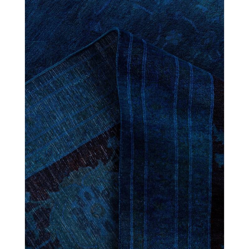 Fine Vibrance One-of-a-Kind Hand-Knotted Area Rug - Blue, 11' 10" x 17' 9" - 11' 10" x 17' 9"