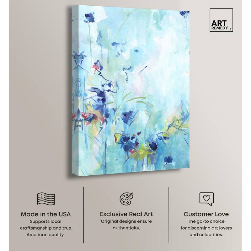 Heavenly Blue I Canvas by Art Remedy, Gallery Wrapped