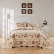preview thumbnail 5 of 4, Greenland Home Fashions Antique Rose 100% Cotton Pieced Frame Reversible Bedspread Set