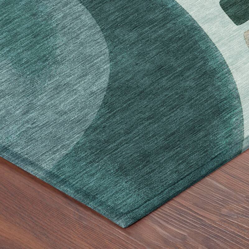 Machine Washable Indoor/ Outdoor Modern Hays Chantille Rug