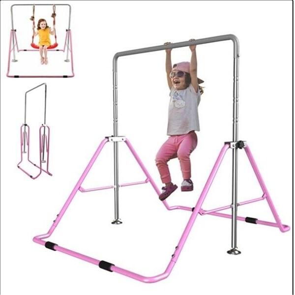8ft Home Gym Training Stickers Folding Gymnastics Balance Beam Horizontal Bar US 