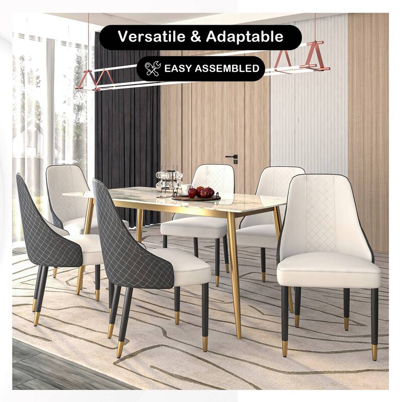 Allure Modern High-back Fabric or Leather Upholstered Accent Dining Chair with Solid Oak Wood Legs (Set of 4)