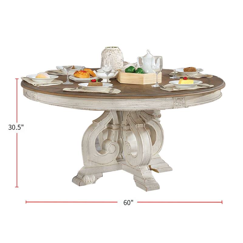 Dining Set in Antique White And Ivory