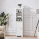 SMILE MART Wooden Slim Bathroom Floor Cabinet main image 0