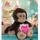 preview thumbnail 5 of 3, DolliBu Happy Mother’s Day Super Soft Plush Monkey With Pink Heart - 9 inches