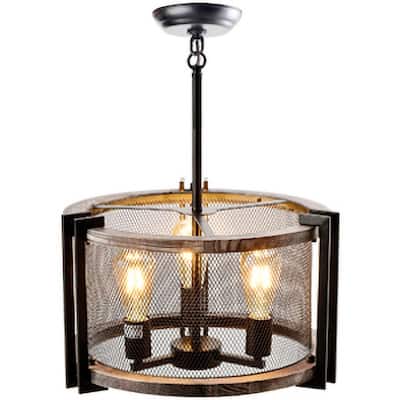 LEDONE Adjustable Height Farmhouse Ceiling Light, Vintage Round Light For Kitchen Island, Home - 71