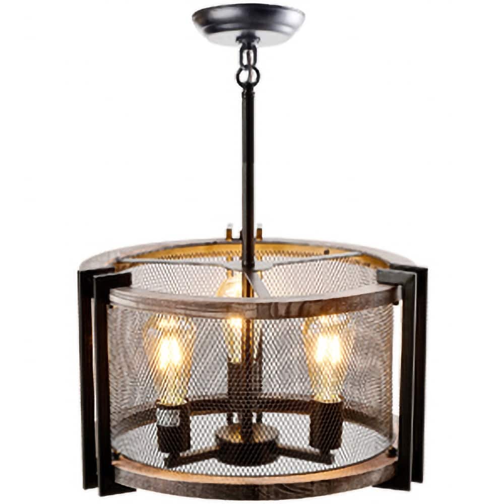 LEDONE Adjustable Height Farmhouse Ceiling Light, Vintage Round Light For Kitchen Island, Home - 71