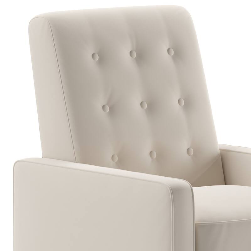 Pushback Recliner with Button Tufted Back