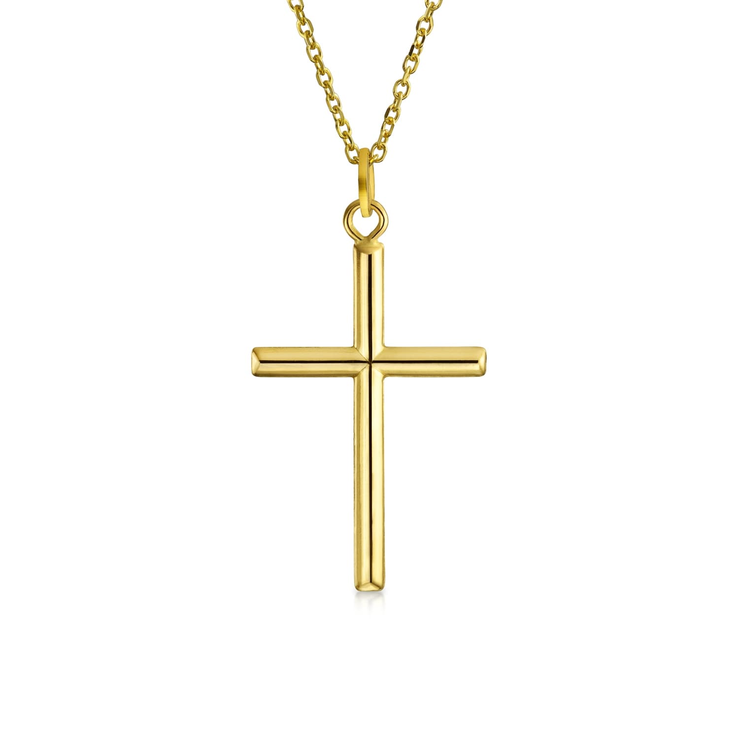 14k Yellow Gold Cross Pendant