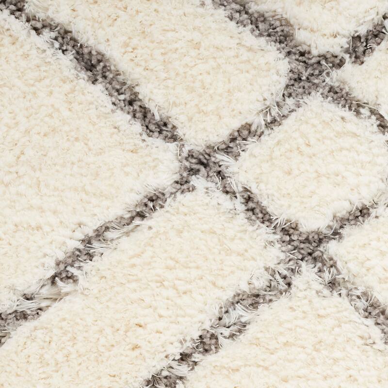 Nourison Luxurious Shag Ultra Plush Pile Abstract Geometric Area Rug