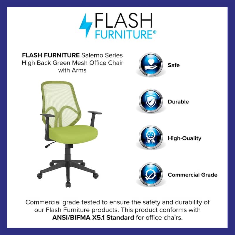 High Back Mesh Office Chair with Arms