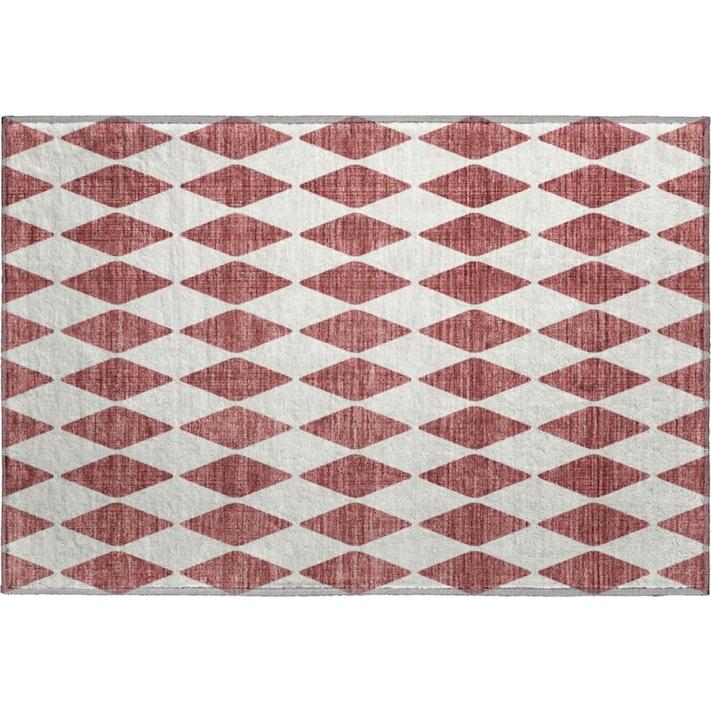 Premium Washable Super Soft Modern Diamond Mayfield Rug