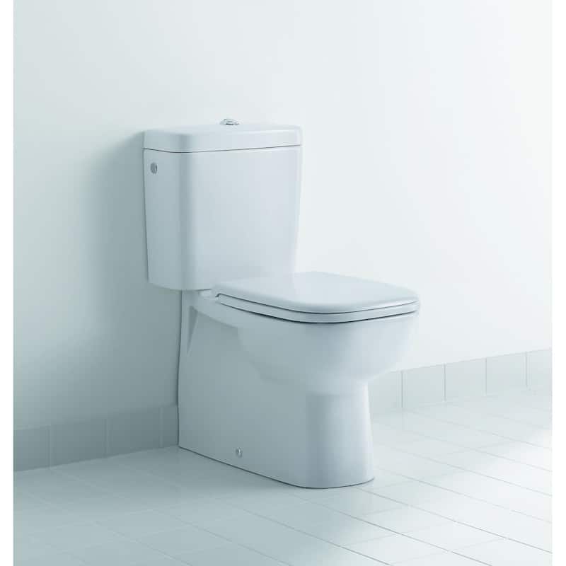 Duravit D-Code Elongated Closed-Front Toilet Seat with Soft Close