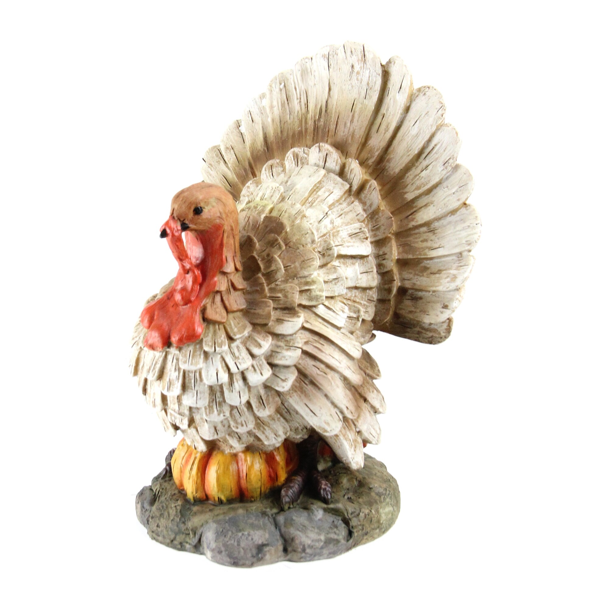 Shop 9 5 Turkey And Pumpkin Thanksgiving Harvest Table Top Figurine Overstock 20550890