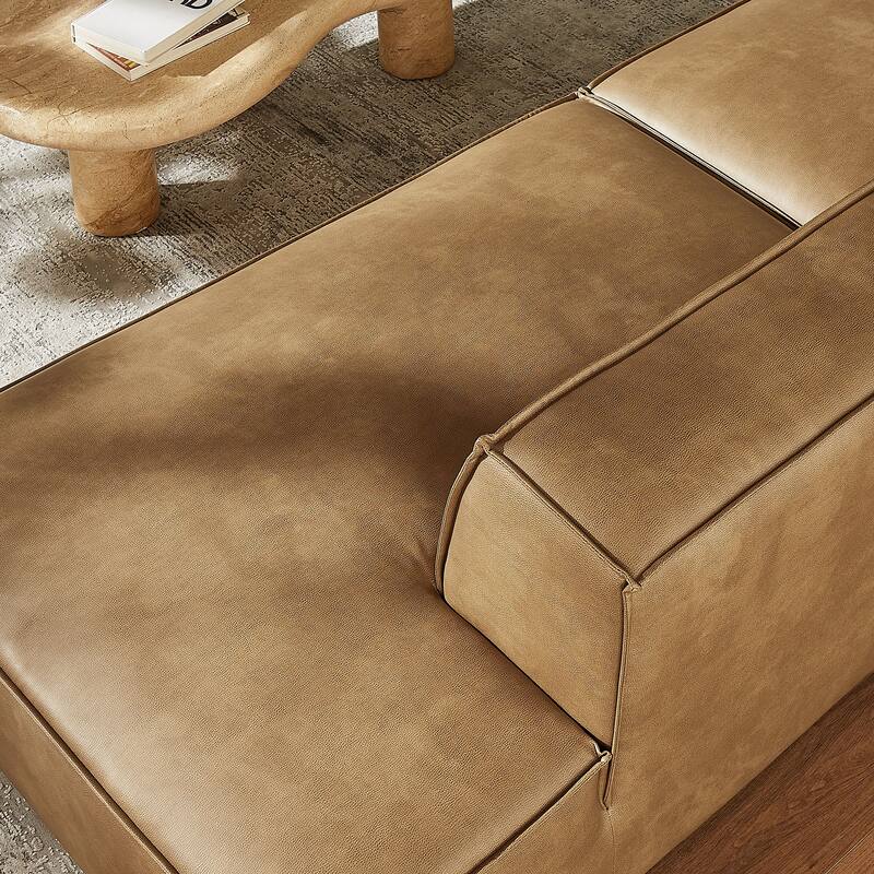 Restore 2-Piece Vegan Leather Modular Loveseat