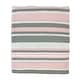 preview thumbnail 1 of 1, Striped Knit Baby Blanket - N/A Pink/White