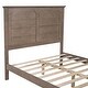preview thumbnail 2 of 7, Wooden Platform Full Size Bed with Panel Design Headboard and Footboard