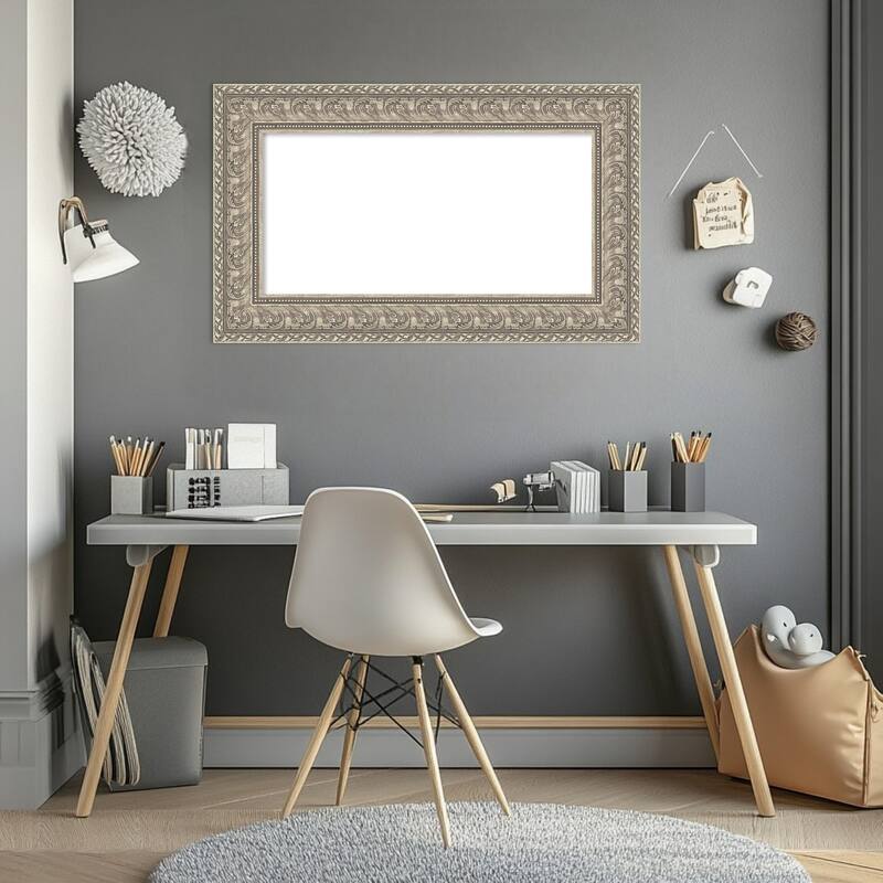 Sydney Silver Framed Dry Erase Magnetic Board