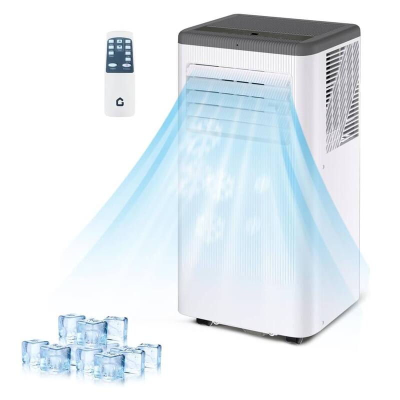 10000 BTUs Portable Air Conditioner for 560 Sq.Ft Rooms, Home, Office, Dorms - N/A - White