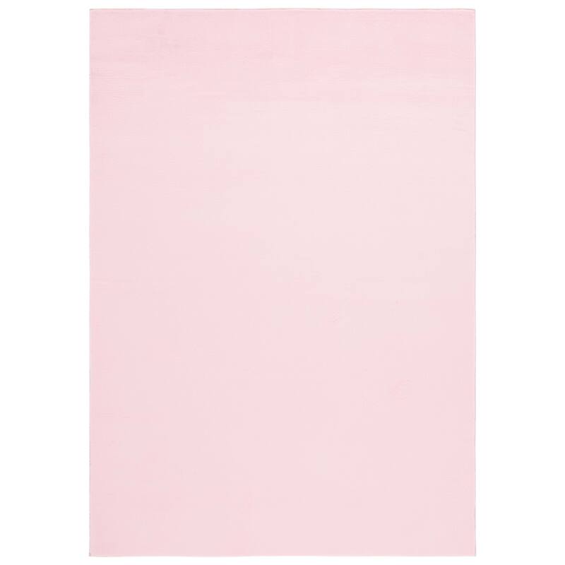 SAFAVIEH Faux Rabbit Fur Vezia Machine Washable Slip Resistant Nanami - 5' x 7' - Pink - Rectangle