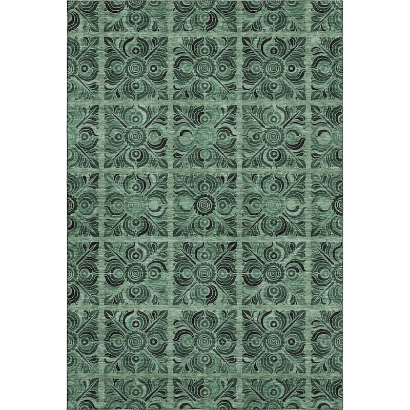 Premium Washable Super Soft Mosaic Panel Mayfield Rug