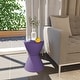 preview thumbnail 125 of 143, Boyd Round Side Table with Ribbed Design Base - Accent Hourglass End Table with Removable Lid for Living Room & Bedroom