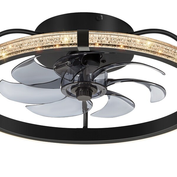 新品未開封 NEIGHBORHOOD SRL LIGHTING FAN 20 Inch 7-Blade Enclosed LED Ceiling Fan with Light and Remote