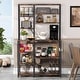 preview thumbnail 14 of 26, Kitchen Bakers Rack with Hutch and Shelves,5-Tier Kitchen Utility Storage Shelf