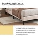 preview thumbnail 13 of 59, alazyhome Upholstered Platform Bed Frame with Button Tufting Headboard