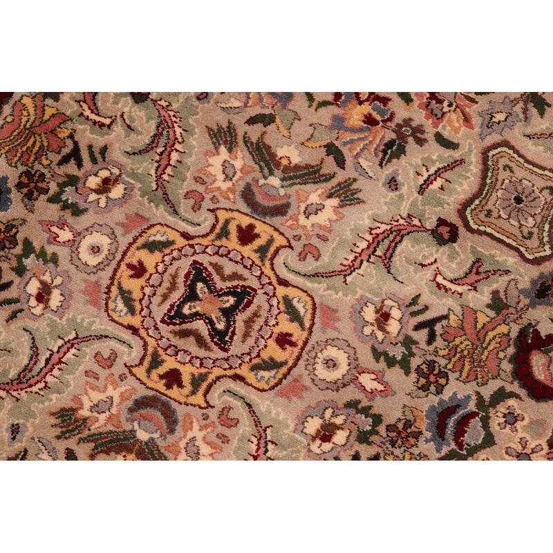 Doop PakPersian Lili Grey/Green Wool Rug (6'1 x 8'11) 6'1" x 8'11