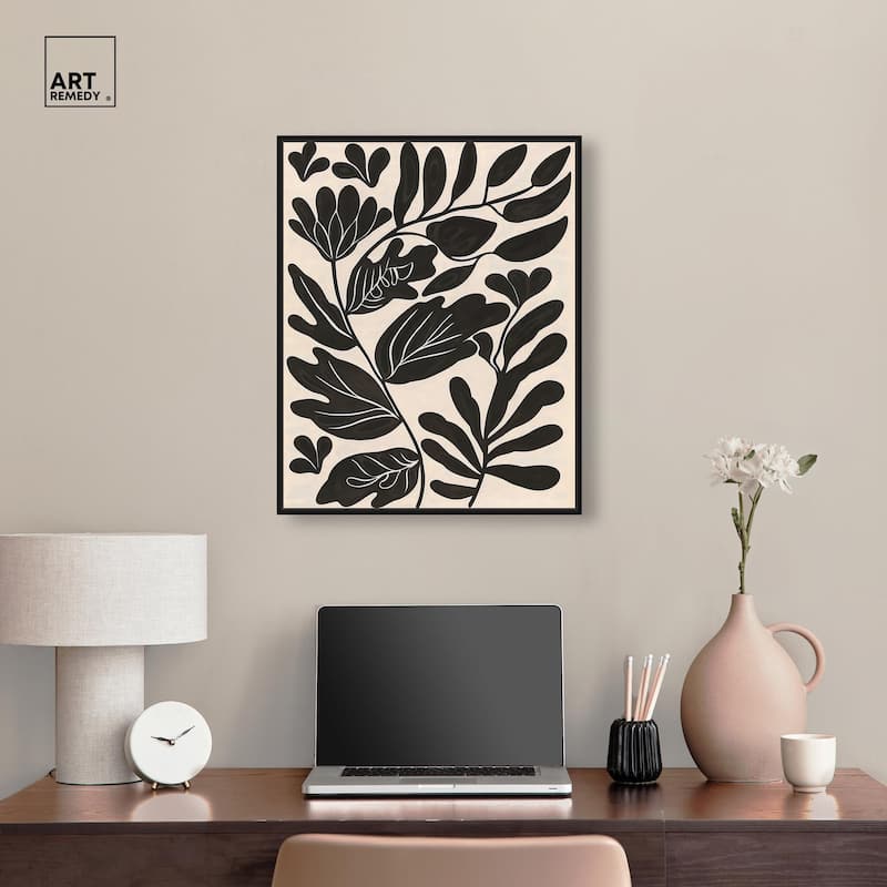 Ebony Eden Essence I Canvas by Art Remedy