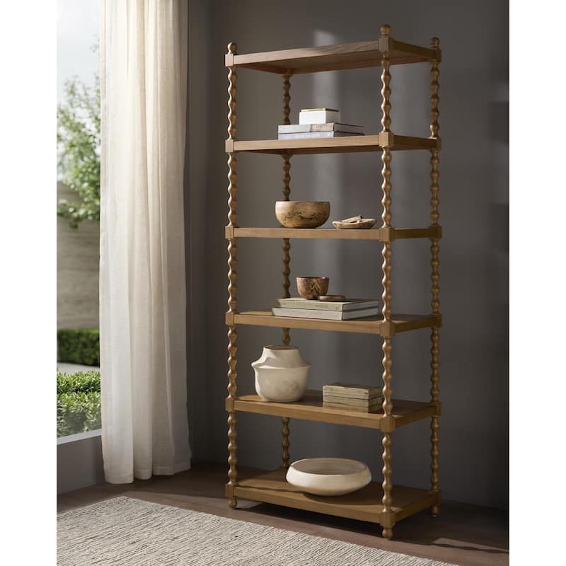Livabliss Roslyn Traditional Bookcase - Brown