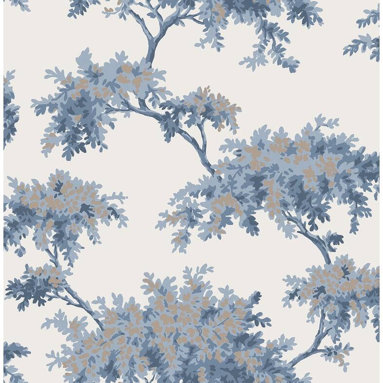 Brewster Ashdown Dark Blue Tree Wallpaper