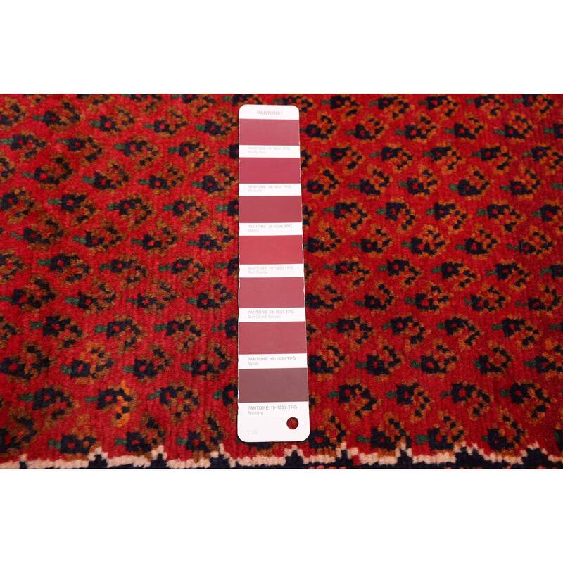 ECARPETGALLERY Hand-knotted Andelz Red Wool Rug - 3'0 x 9'10