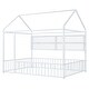 preview thumbnail 36 of 34, Space-Saving Full Size Kids Bed House Bed with Fence and Shelves
