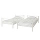 preview thumbnail 6 of 9, Walker Edison Abner White Metal Twin over Twin Bunk Bed
