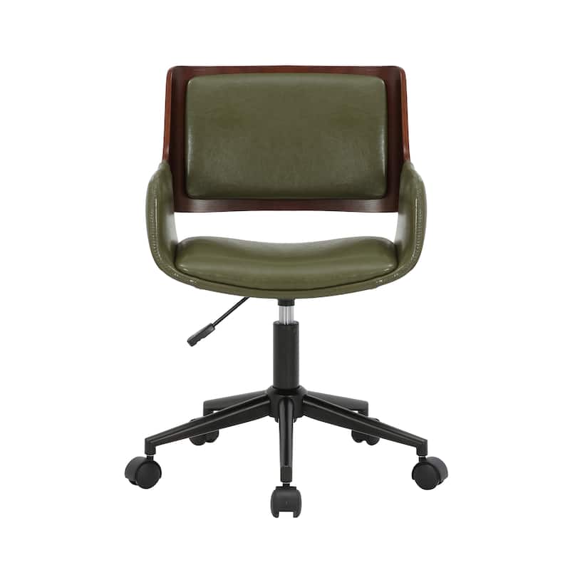 Porthos Home Brina Faux Leather Mid-Century Office Chair