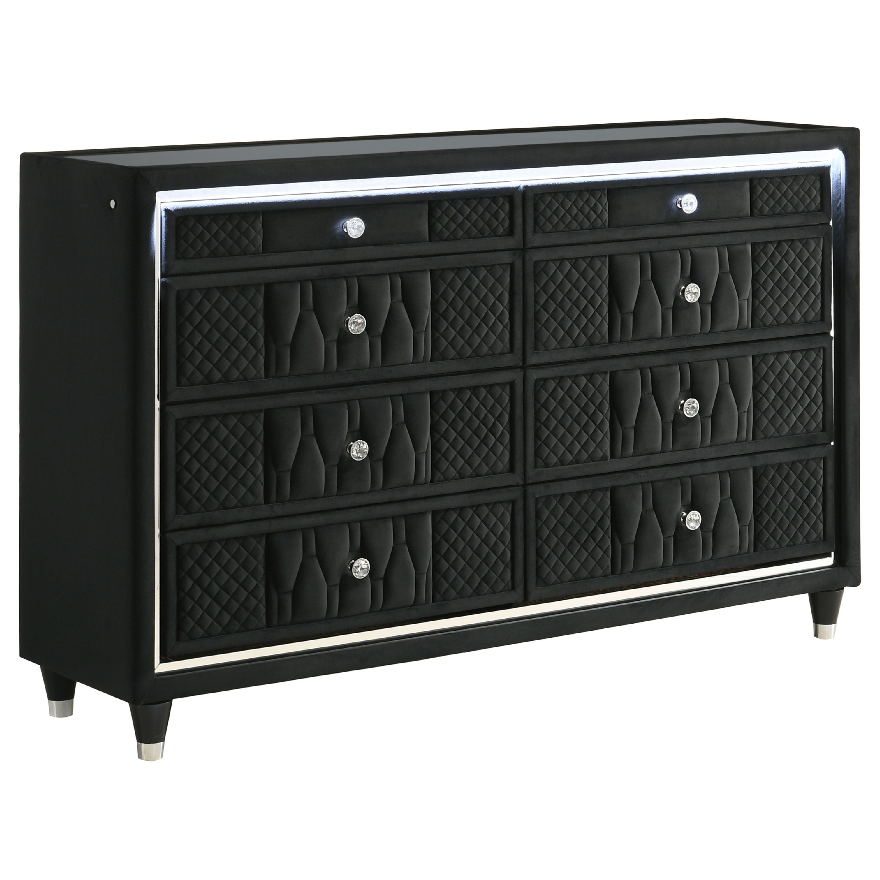 black dresser with glass top Amazon.com: DWVO 8 Drawer LED, Dresser, Modern 8 Chest of Drawers with Deep Drawers High Gloss Surface, Storage Organizer Cabinet for Living Room : Home & Kitchen Boldly finished in sleek black $89 7 drawer black dresser