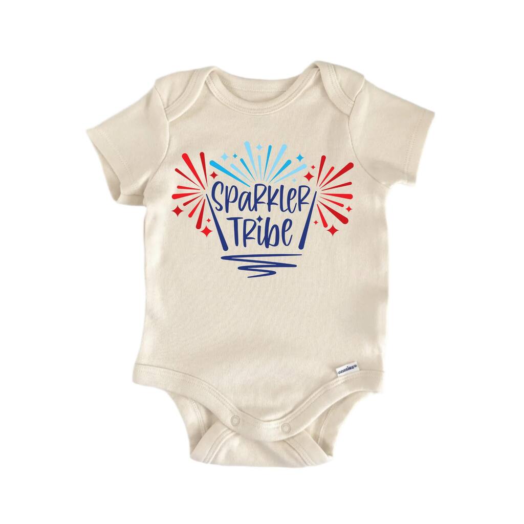 Sparkle Tribe July 4th Patriotic - Baby Boy Girl Clothes Bodysuit