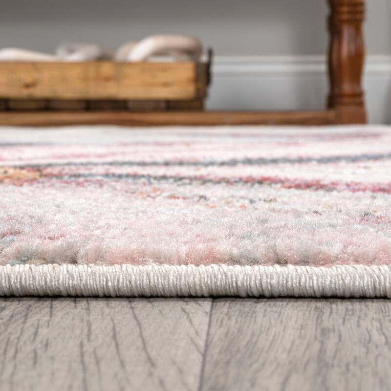 JONATHAN Y Balansat Modern Abstract Muted Flowers Area Rug