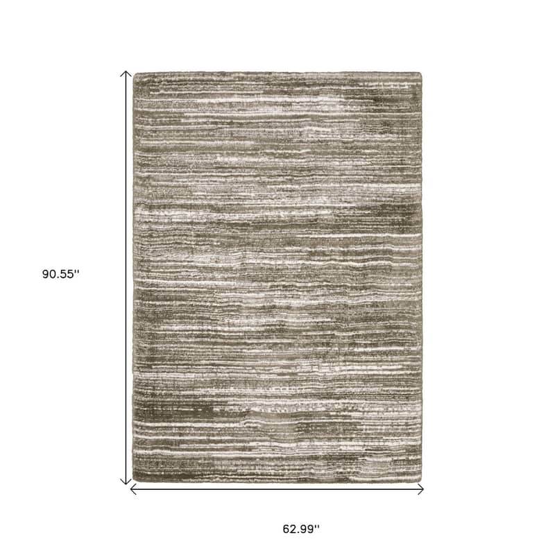 HomeRootsStriped Industrial Runner Area Rug