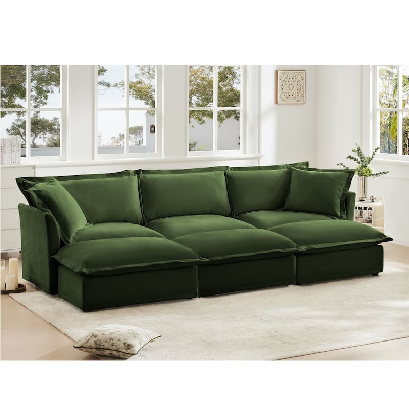 Luxury Sleeper Sofa Bed with Soft Cushion - Ultimate Comfort for Your Home - Green